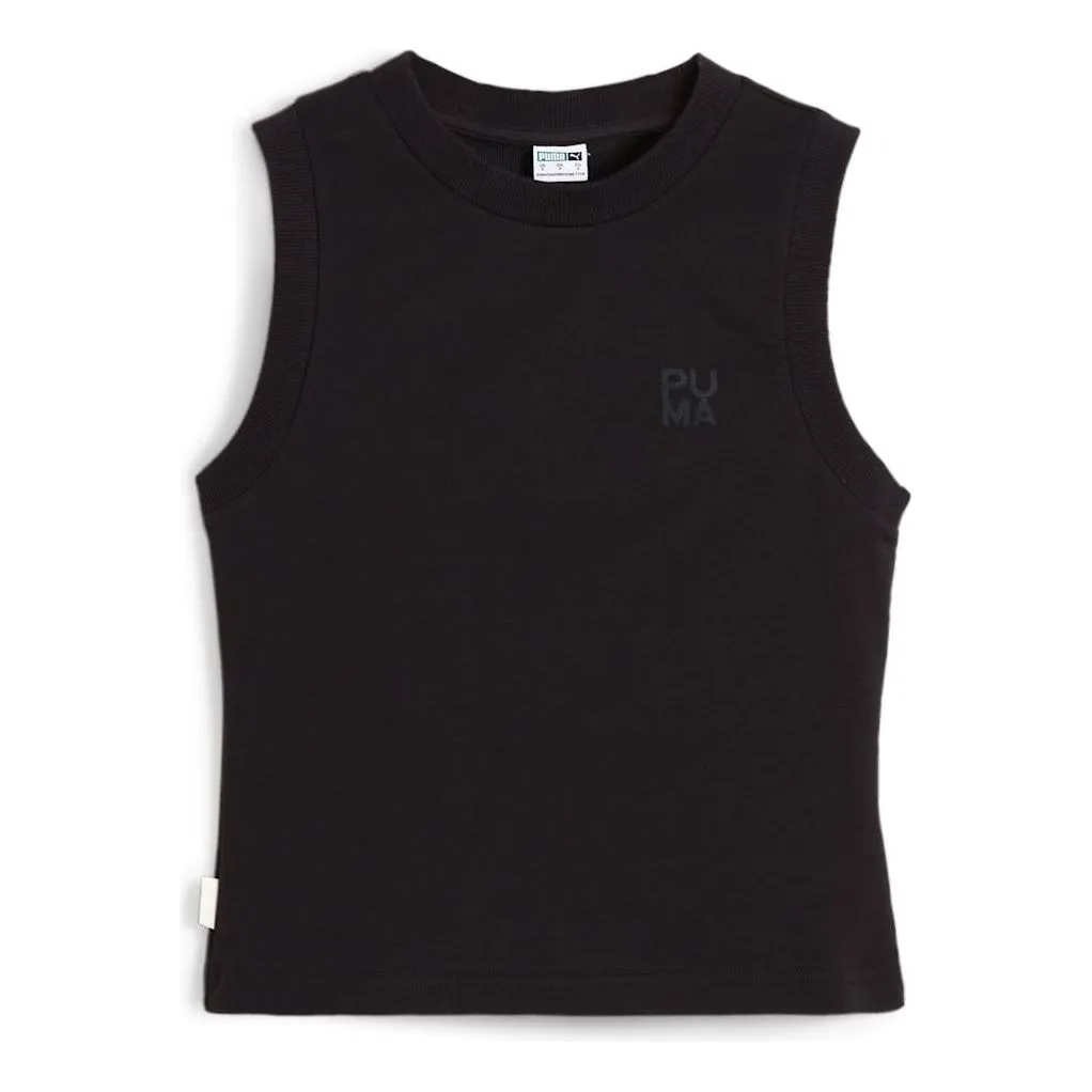 (WMNS) PUMA INFUSE Slim Tank 'Black' 624308-01 sold by KicksCrew