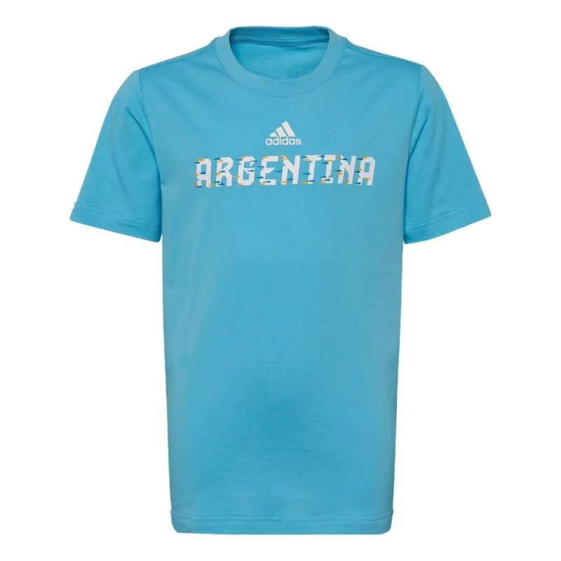(GS) adidas FIFA World Cup 2022 Argentina T-Shirt 'Blue White' HD6377 sold by KicksCrew