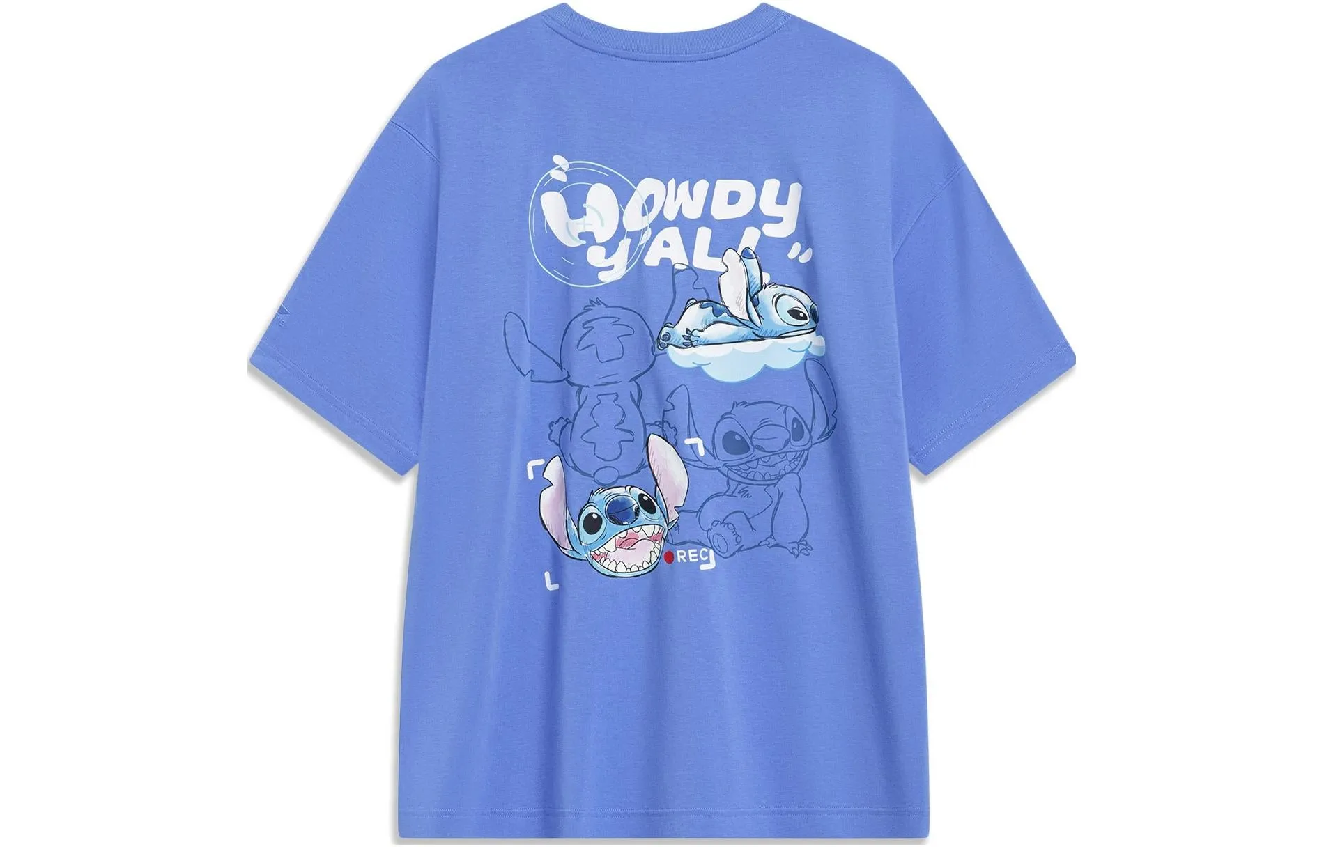 Li-Ning x Disney Stitch Graphic T-shirt 'Blue' AHST493-4 sold by KicksCrew product image thumbnail 2