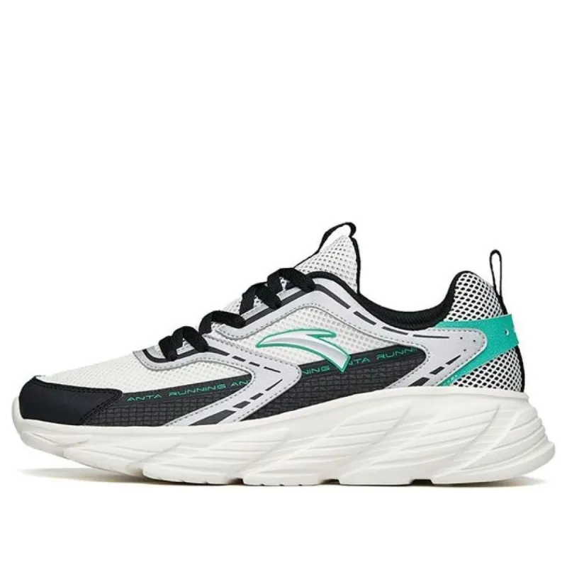 ANTA Running Series Sneakers 'White Black Green' 112225573-1 sold by KicksCrew