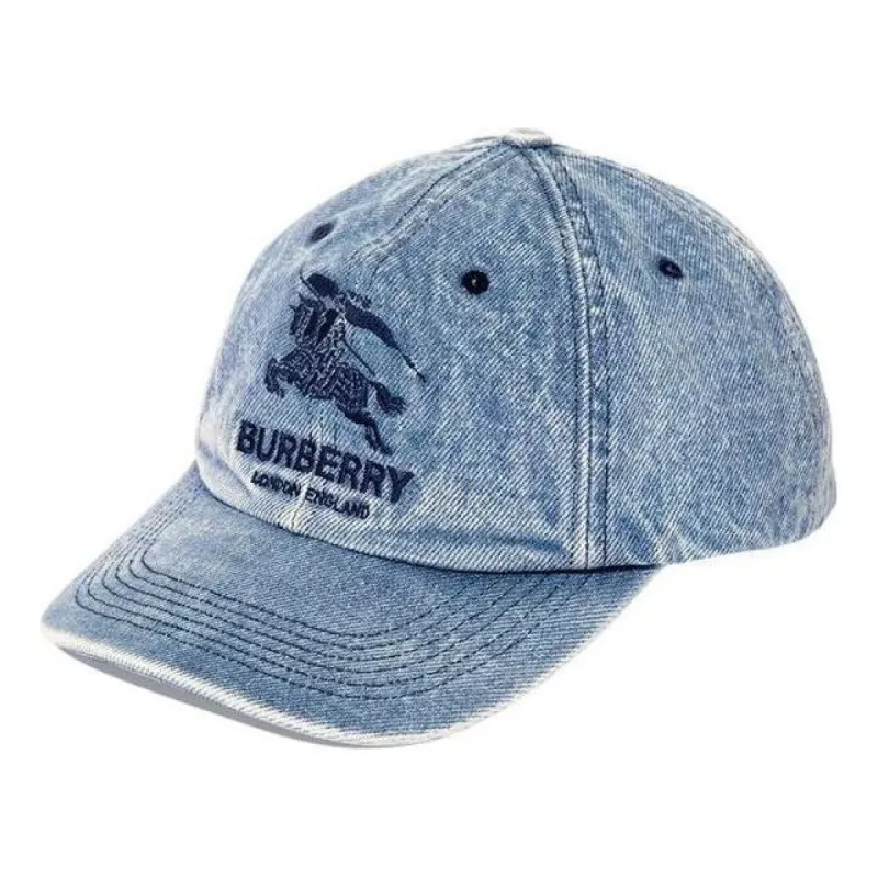 Supreme x Burberry Denim 6-Panel 'Teal Black' SUP-SS22-995 sold by KicksCrew