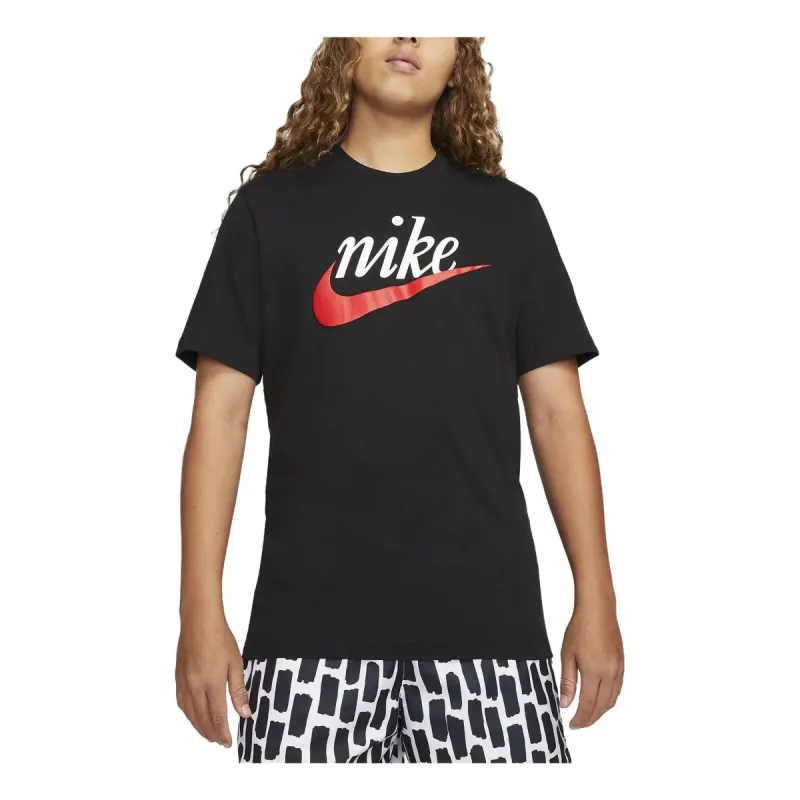 Nike Sportswear Logo T-Shirt 'Black' DZ3279-010 sold by KicksCrew