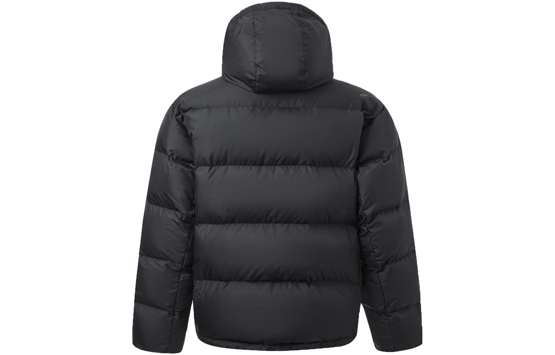 Li-Ning Way Of Wade Logo Down Hooded Jacket 'Black' AYMT155-1 sold by KicksCrew product image thumbnail 2