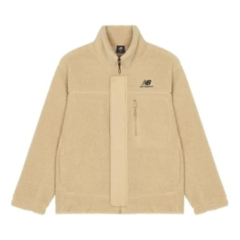 New Balance FW22 Logo Cotton Coat 'Beige' AMJ23351-INC sold by KicksCrew