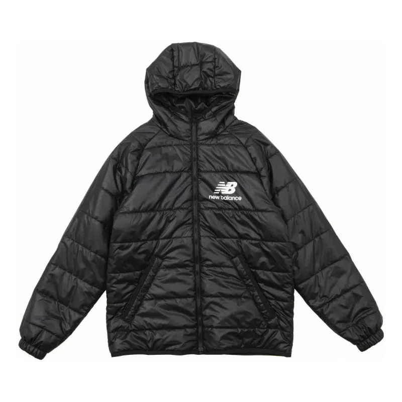 New Balance Athletics Winterized Short Synthetic Puffer 'Black' MJ13513-BK sold by KicksCrew