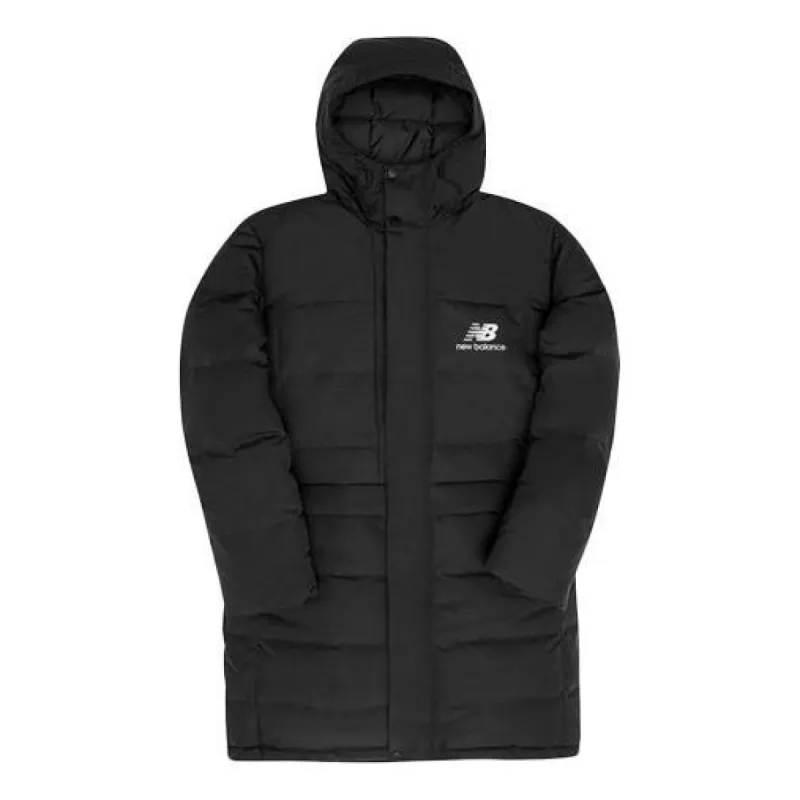 New Balance Athletics Long Puffer Jacket 'Black' MJ03510-BK sold by KicksCrew