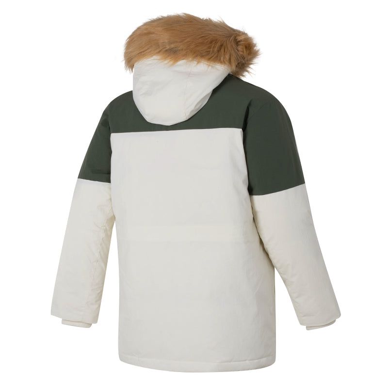 New Balance Warm Hooded Down Jacket 'White Black' AMJ34323-CIC sold by KicksCrew product image thumbnail 2