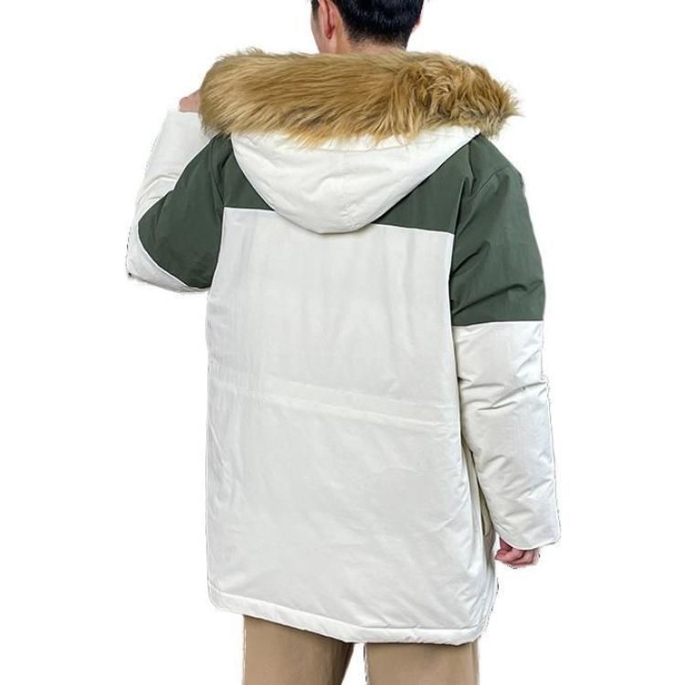 New Balance Warm Hooded Down Jacket 'White Black' AMJ34323-CIC sold by KicksCrew product image thumbnail 4