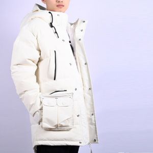 Converse Down Mid Length Jacket 'White' 10019988-A02 sold by KicksCrew