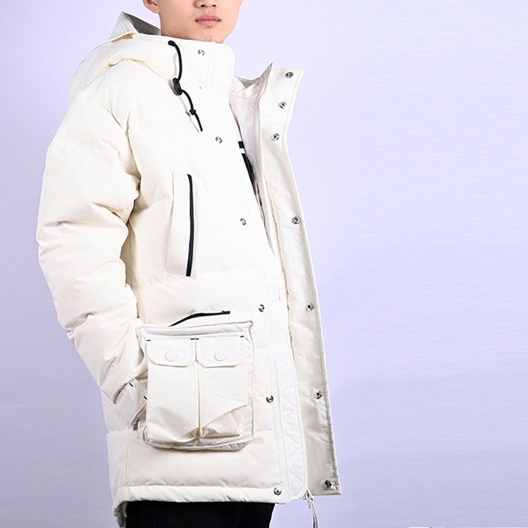Converse Down Mid Length Jacket 'White' 10019988-A02 sold by KicksCrew product image thumbnail 4