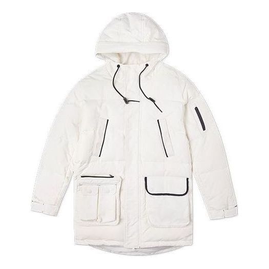 Converse Down Mid Length Jacket 'White' 10019988-A02 sold by KicksCrew