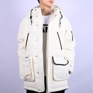 Converse Down Mid Length Jacket 'White' 10019988-A02 sold by KicksCrew