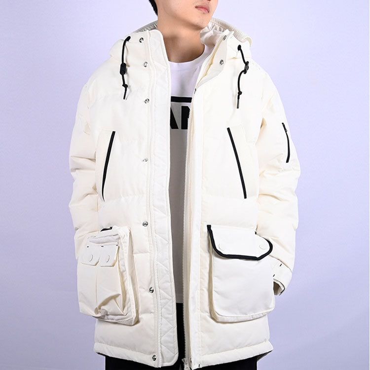 Converse Down Mid Length Jacket 'White' 10019988-A02 sold by KicksCrew product image thumbnail 3