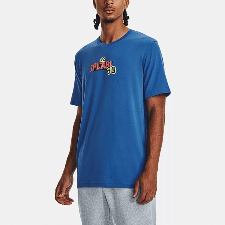 Under Armour Curry Splash Party T-shirt 'Blue' 1376803-481 sold by KicksCrew product image thumbnail 3