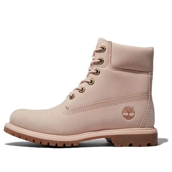 (WMNS) Timberland Premium 6 Inch Waterproof Boots 'Light Pink Nubuck' A5SRF662 sold by KicksCrew