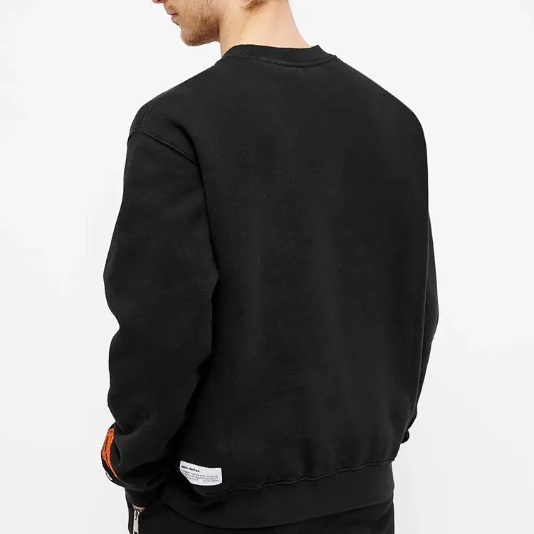 HERON PRESTON Nightshift Logo T-Shirt 'Black Orange' HMBA014R21JER0011020 sold by KicksCrew product image thumbnail 2