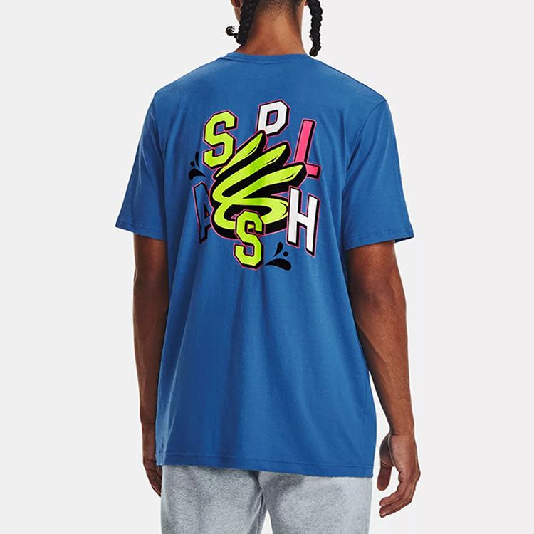 Under Armour Curry Splash Party T-shirt 'Blue' 1376803-481 sold by KicksCrew product image thumbnail 4