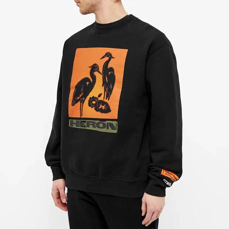 HERON PRESTON Nightshift Logo T-Shirt 'Black Orange' HMBA014R21JER0011020 sold by KicksCrew product image thumbnail 3
