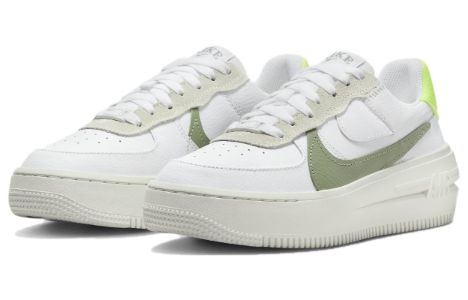 (WMNS) Nike Air Force 1 PLT.AF.ORM 'White Oil Green' FJ4739-100 sold by KicksCrew