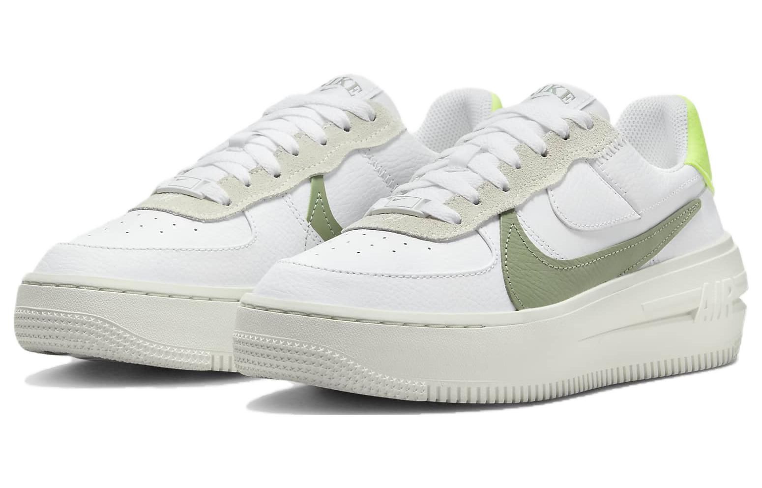 (WMNS) Nike Air Force 1 PLT.AF.ORM 'White Oil Green' FJ4739-100 sold by KicksCrew product image thumbnail 3