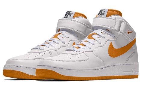Nike Air Force 1 Mid By You Custom 'White Orange' DV3908-900 sold by KicksCrew