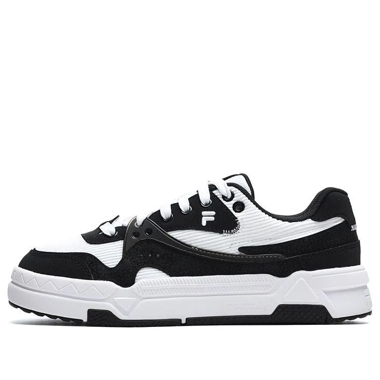 (WMNS) FILA FUSION Bank Skate Shoes 'Black White' T12W242205FBW sold by KicksCrew