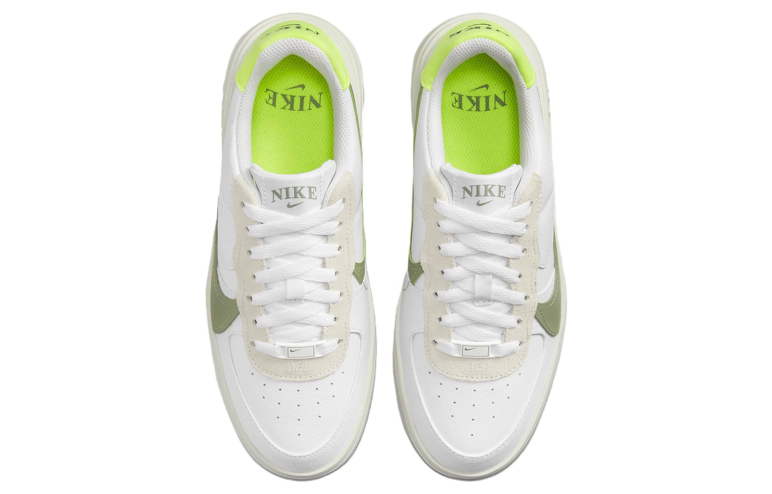 (WMNS) Nike Air Force 1 PLT.AF.ORM 'White Oil Green' FJ4739-100 sold by KicksCrew product image thumbnail 4