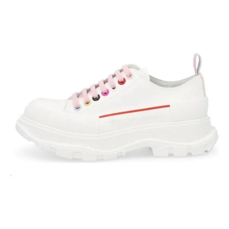 (WMNS) Alexander McQueen Tread Slick Low Lace Up 'White Multicolor' 611705W4MVV9650 sold by KicksCrew