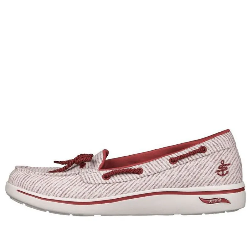 (WMNS) Skechers Arch Fit Uplift-Coastal 'Red White' 136601-RDW sold by KicksCrew