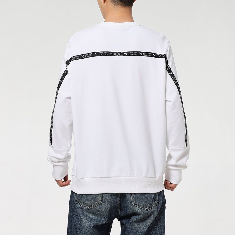 Puma Elevate Crew Neck Long Sleeve Sweater 'White Black' 531072-02 sold by KicksCrew product image thumbnail 4