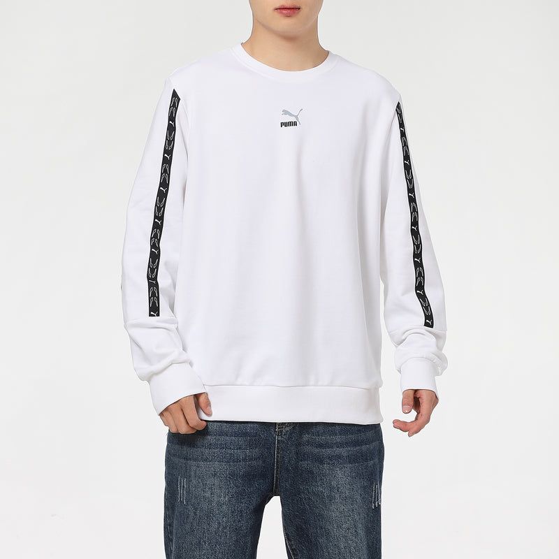 Puma Elevate Crew Neck Long Sleeve Sweater 'White Black' 531072-02 sold by KicksCrew product image thumbnail 3