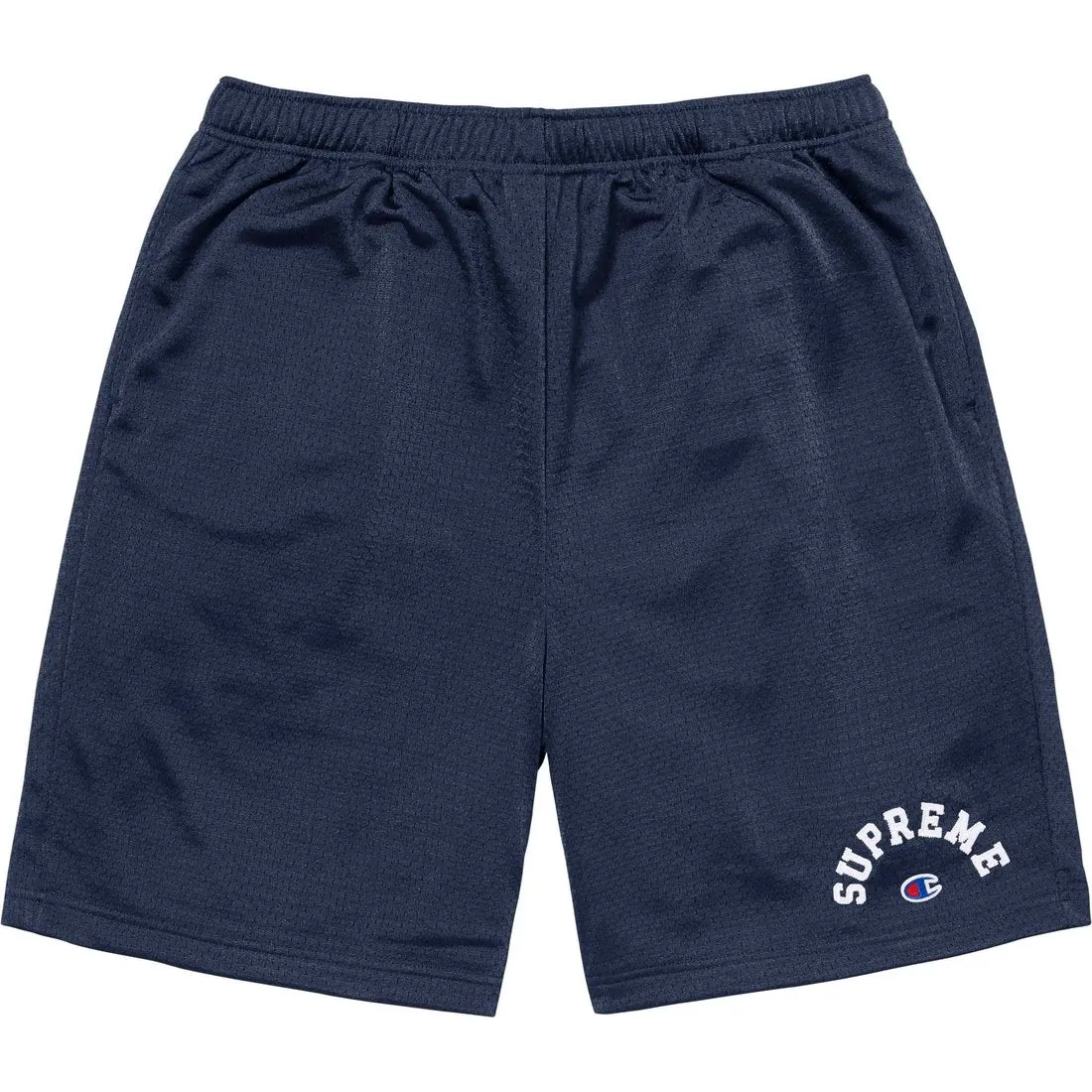 Supreme x Champion Mesh Shorts 'Navy White' SUP-SS24-281 sold by KicksCrew