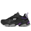 (WMNS) Skechers Stamina V2 'Black Purple' 149916-BKPR sold by KicksCrew