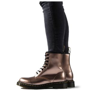 (WMNS) Dr. Martens Vegan 1460 Metallic Chrome 'Rose Gold' 24865716 sold by KicksCrew