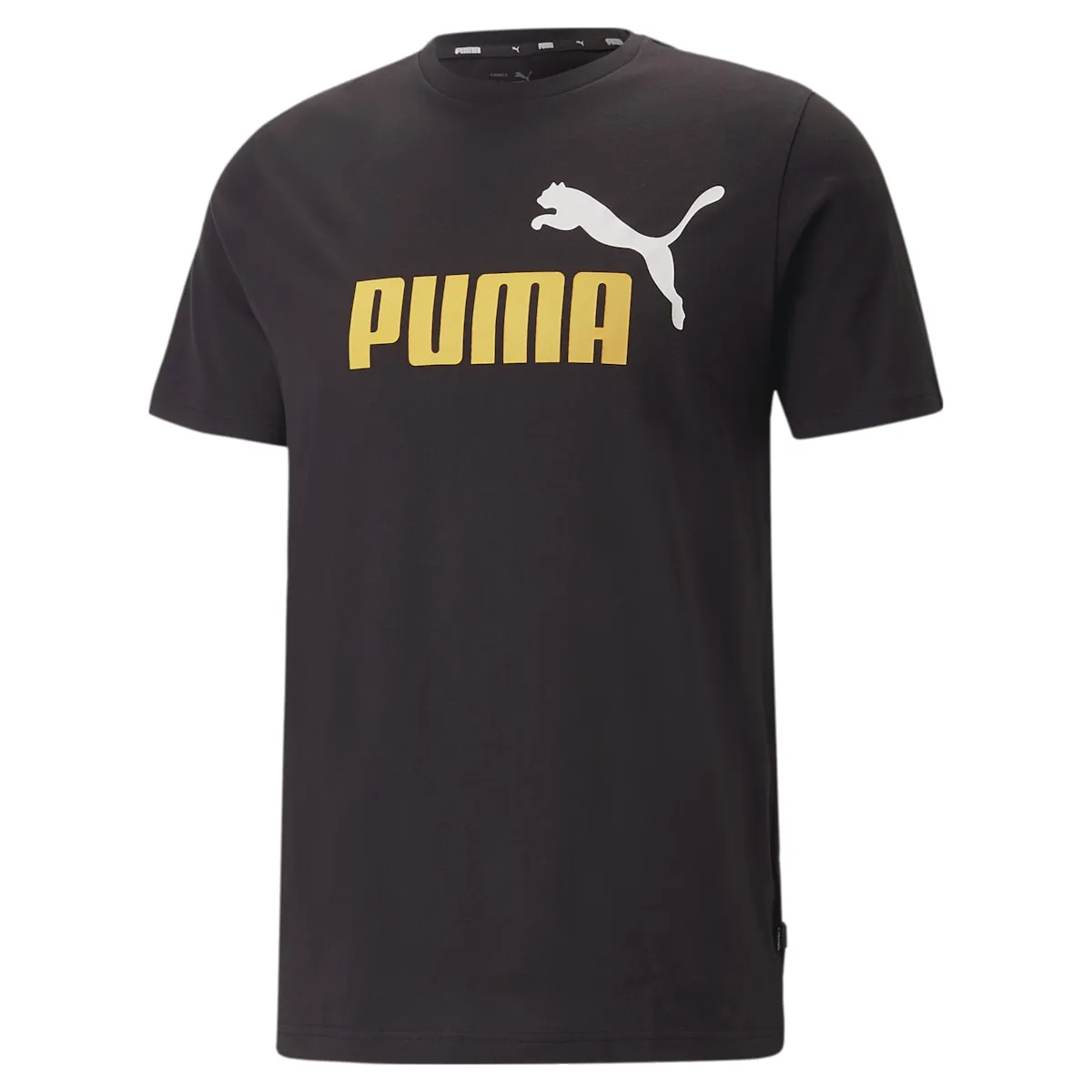 PUMA Logo T-Shirt 'Black' 586759-91 sold by KicksCrew
