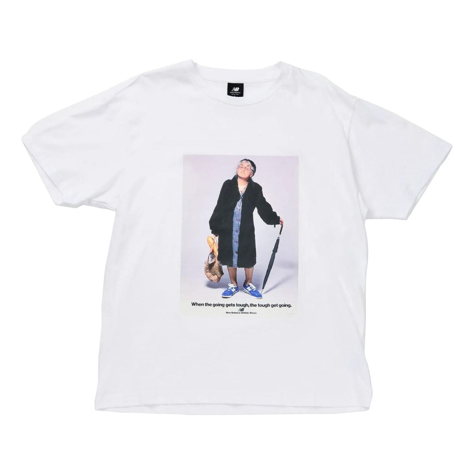 New Balance Essentials Grandma T-shirt 'White' AMT21552-WT sold by KicksCrew