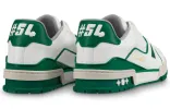 LOUIS VUITTON Trainer Sneakers 'White Green' 1A54HM sold by KicksCrew