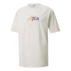 Puma Downtown Graphic T-Shirt 'White' 533039-88 sold by KicksCrew
