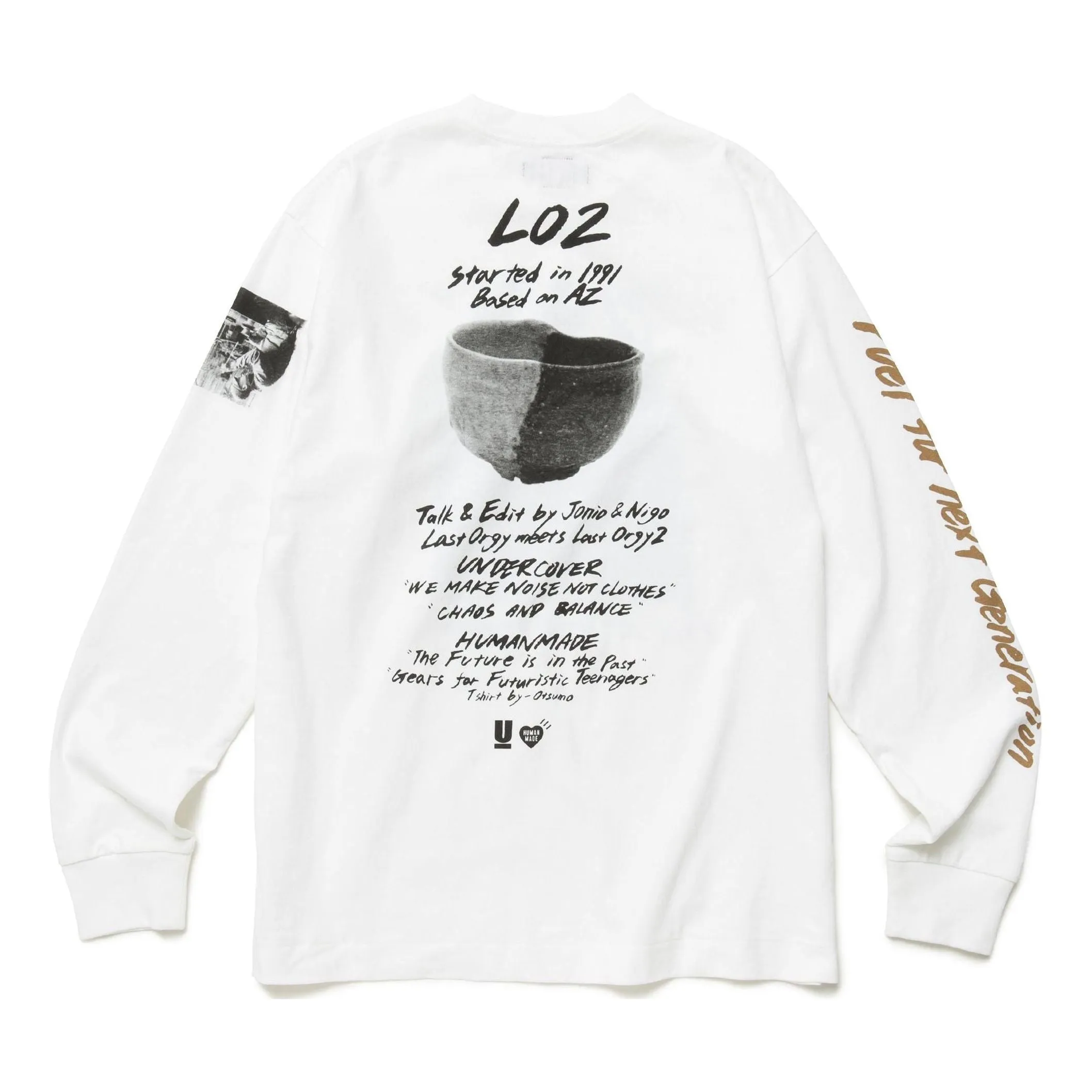 HUMAN MADE x Undercover Last Orgy 2 1991 Long Sleeve T-shirt 'White' XX24CS002 sold by KicksCrew product image thumbnail 2