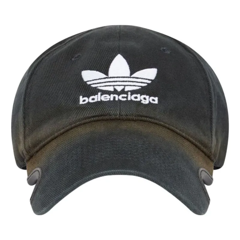 Balenciaga x adidas Trefoil Balenciaga Logo Cap 'Black White' 723749410B2 sold by KicksCrew