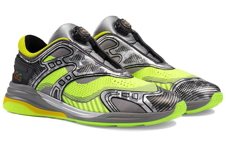 GUCCI Ultrapace R Sneakers 'Silver Green' 623109-H9T30-8495 sold by KicksCrew product image thumbnail 2
