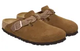 Birkenstock Boston Braided Suede Leather Narrow Fit Sandals 'Mink' 1026713 sold by KicksCrew