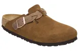 Birkenstock Boston Braided Suede Leather Narrow Fit Sandals 'Mink' 1026713 sold by KicksCrew