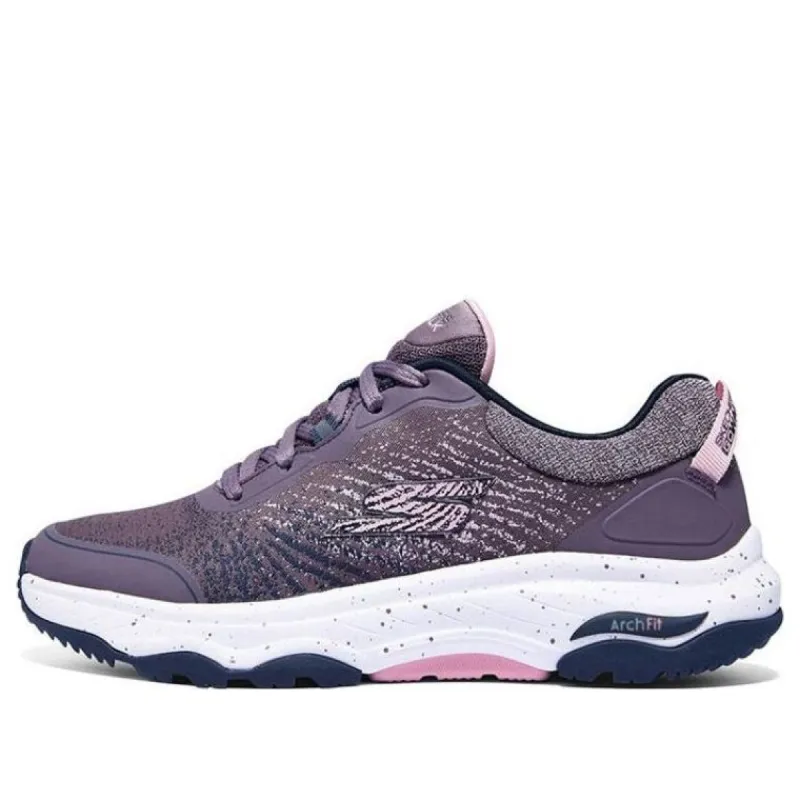 (WMNS) Skechers Go Walk Arch Fit Outdoor Wild Shoes 'Purple White' 124448-MVE sold by KicksCrew