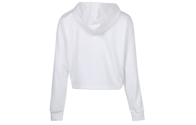 (WMNS) Puma Amplified Cropped Tr Hoodie 'White Black' 586592-02 sold by KicksCrew product image thumbnail 2