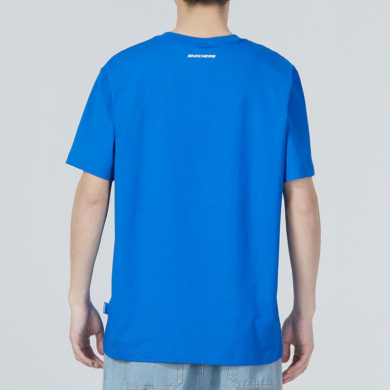Skechers Graphic Tee 'Blue White' L223M019-000M sold by KicksCrew product image thumbnail 4