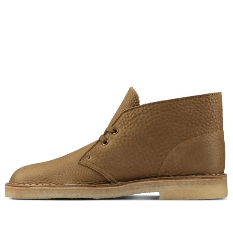 Clarks Desert Boots Leather 'Dark Olive' 26157317 sold by KicksCrew