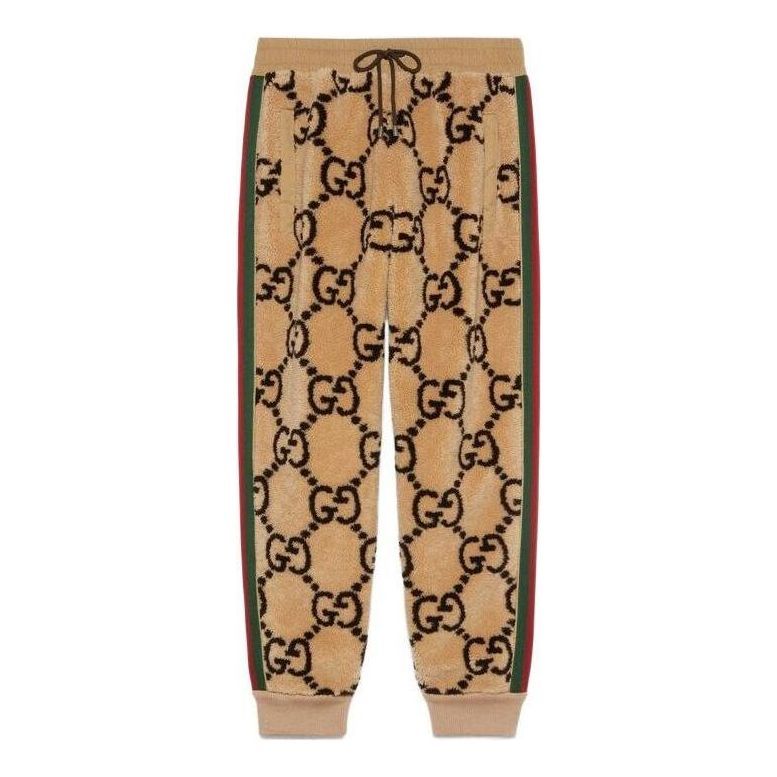 Gucci GG Jacquard Jogging Pant 'Beige Ebony' 715233-XJETP-2066 sold by KicksCrew