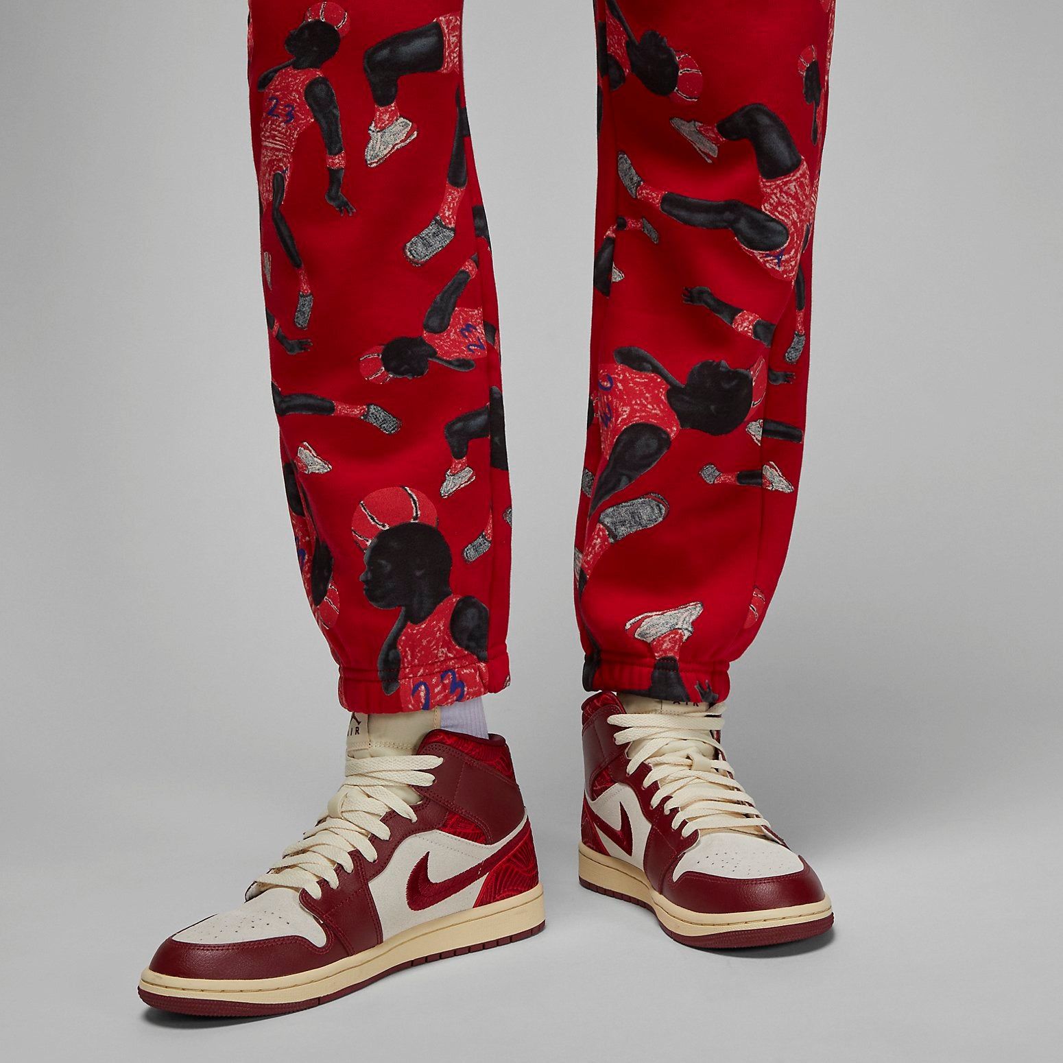 (WMNS) Air Jordan Artist Series by Parker Duncan Pants 'Red' DX0405-687 sold by KicksCrew product image thumbnail 4