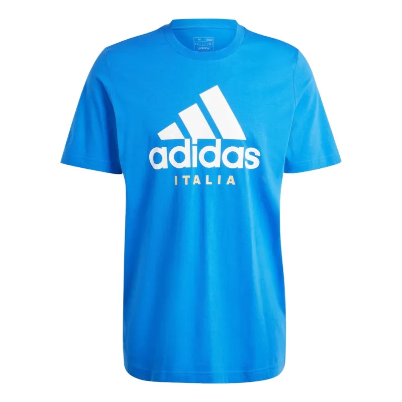 adidas Italy DNA Graphic T-shirt Asia Sizing 'Blue' IS0617 sold by KicksCrew